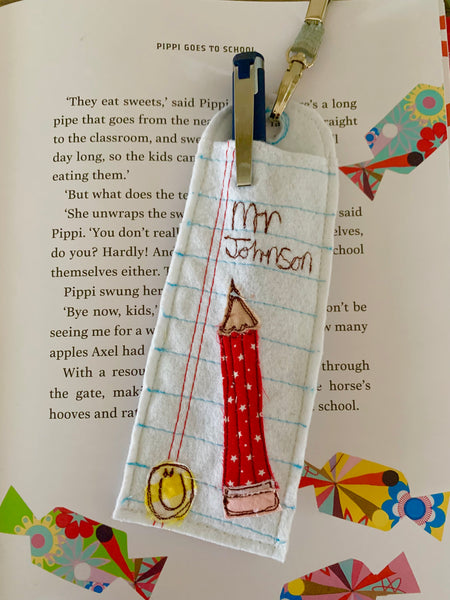 Personalised Teacher Pen Holder Lanyards