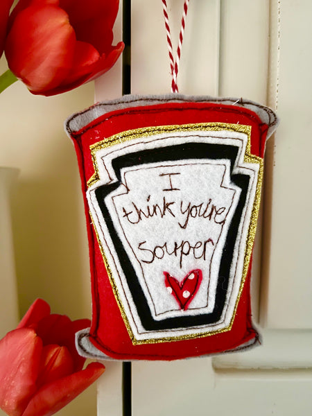 I Think You're Souper, tin of soup