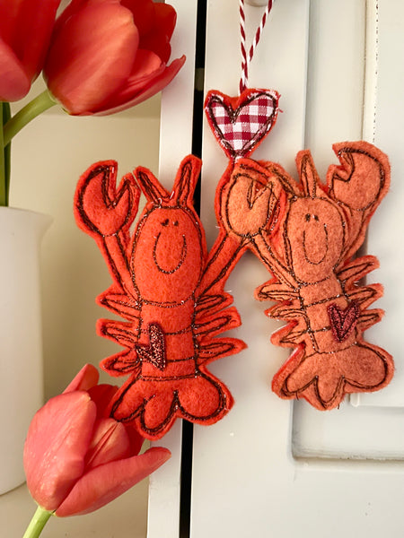 Pair of Happy Lobsters