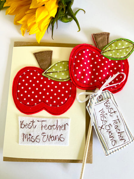 Teacher Plant Pot Topper with Gift tag and Card