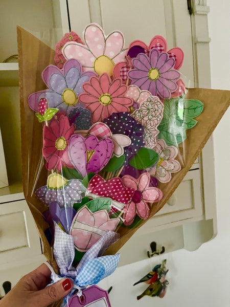 Bunch of Pink and Lilac Flowers