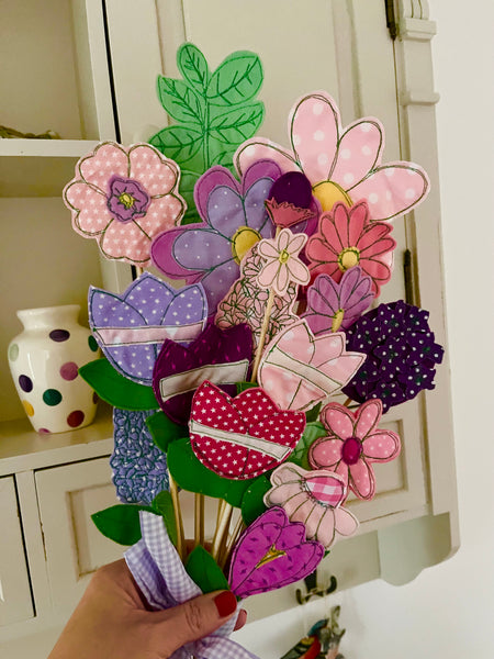 Bunch of Pink and Lilac Flowers