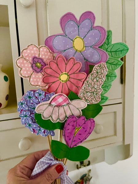 Bunch of Pink and Lilac Flowers