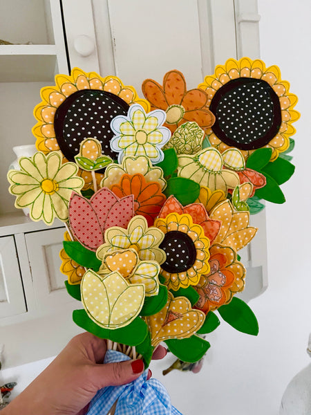 Bunch of Yellow and Orange Flowers