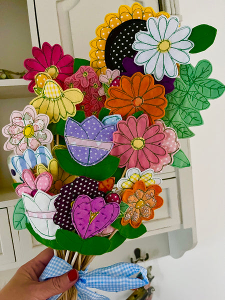 Bunch of Bright Coloured Flowers