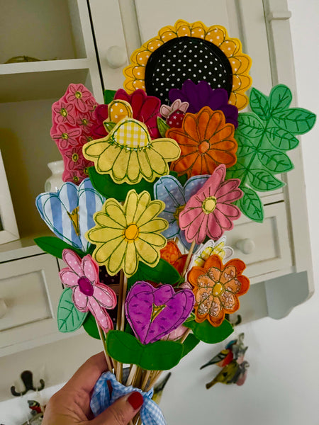 Bunch of Bright Coloured Flowers