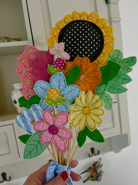 Bunch of Bright Coloured Flowers