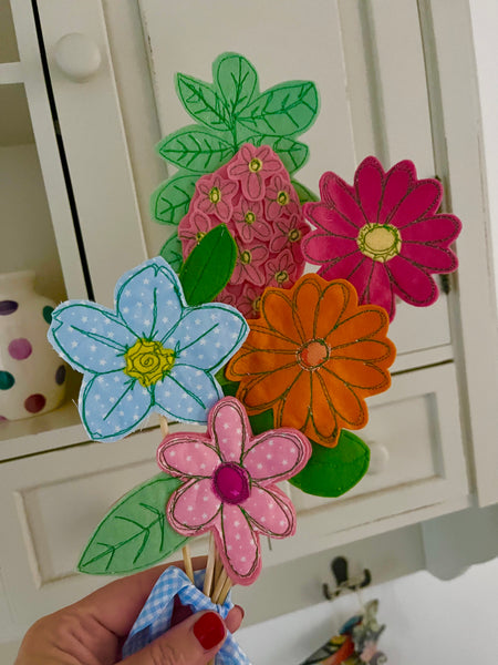 Bunch of Bright Coloured Flowers