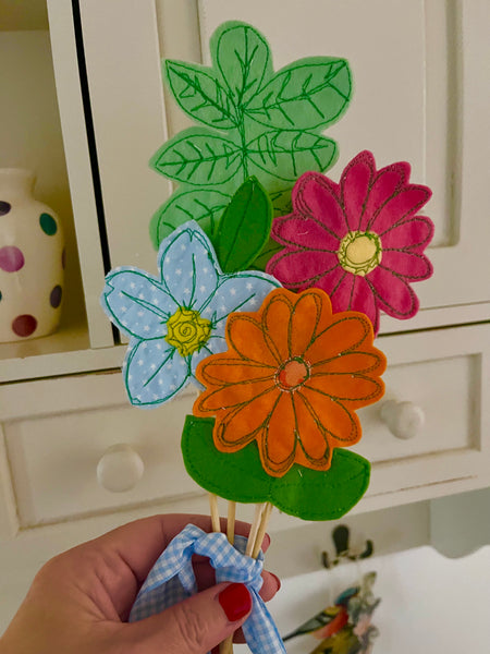 Bunch of Bright Coloured Flowers