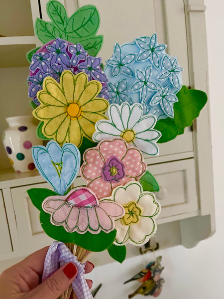 Bunch of Pastel Coloured Flowers