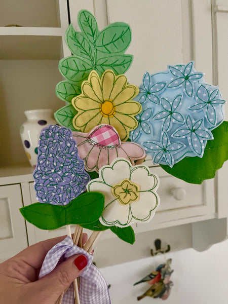 Bunch of Pastel Coloured Flowers