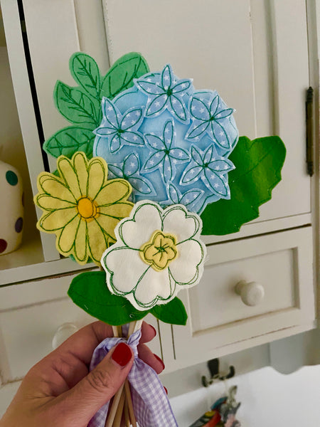 Bunch of Pastel Coloured Flowers