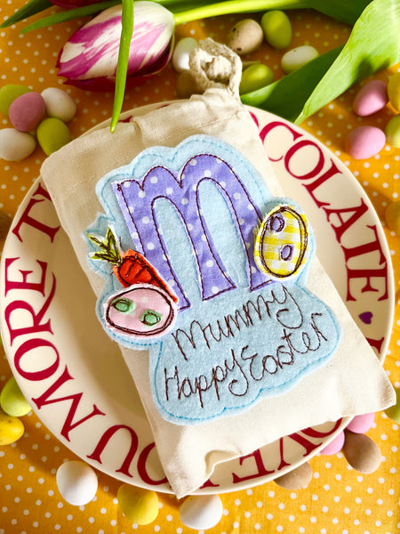 Dotty Fabric Easter Gift Bags