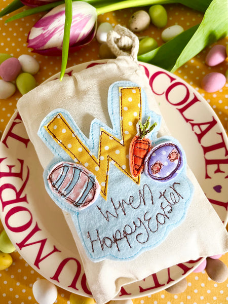 Dotty Fabric Easter Gift Bags