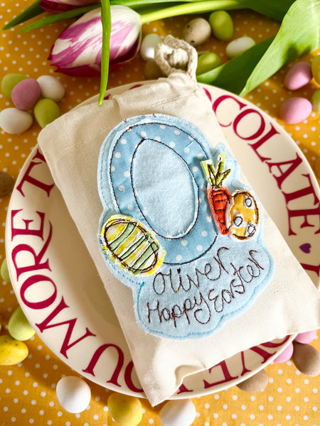 Dotty Fabric Easter Gift Bags