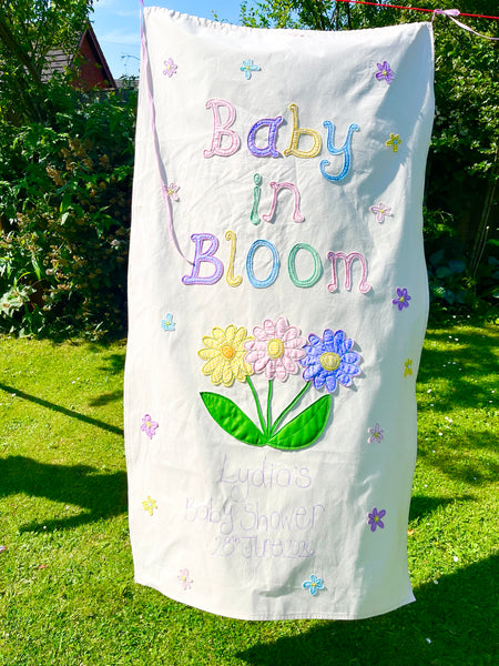 'Baby in Bloom' Baby Shower Banner