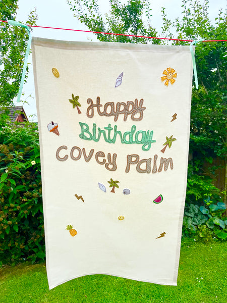 Personalised Happy Birthday Banner