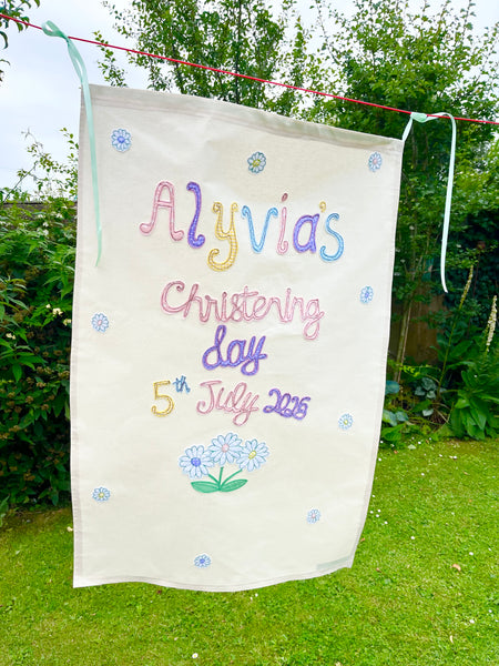 Christening Banner