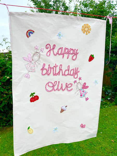 Personalised Happy Birthday Banner