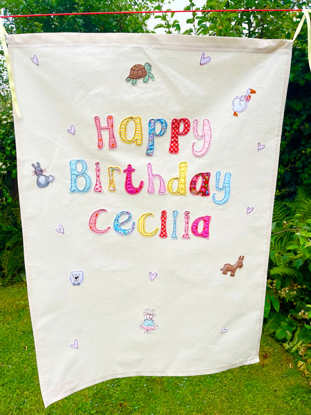 Personalised Happy Birthday Banner