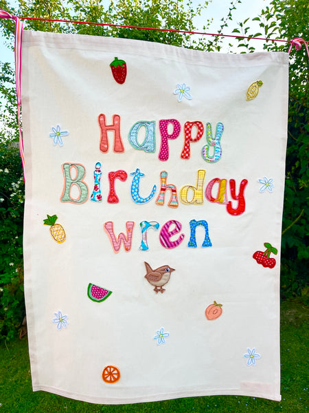 Personalised Happy Birthday Banner