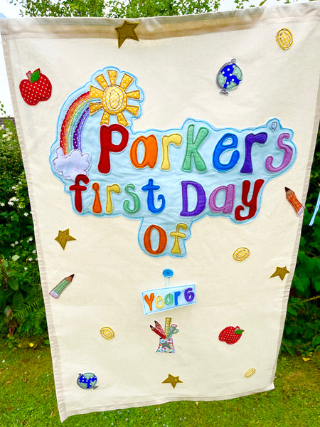 First Day of School Big Banner with changeable School Years