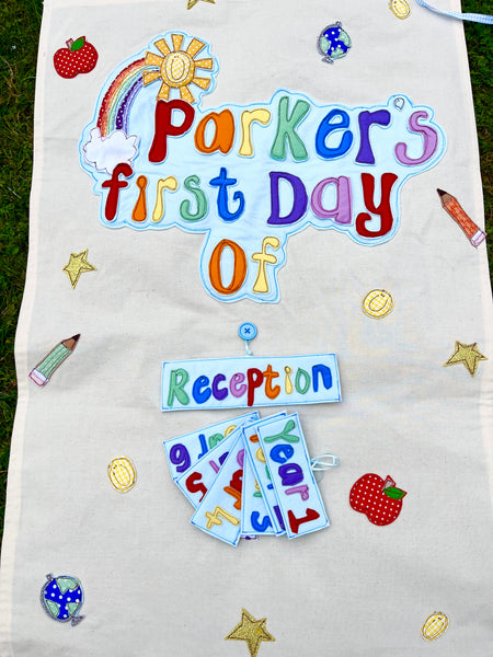 First Day of School Big Banner with changeable School Years