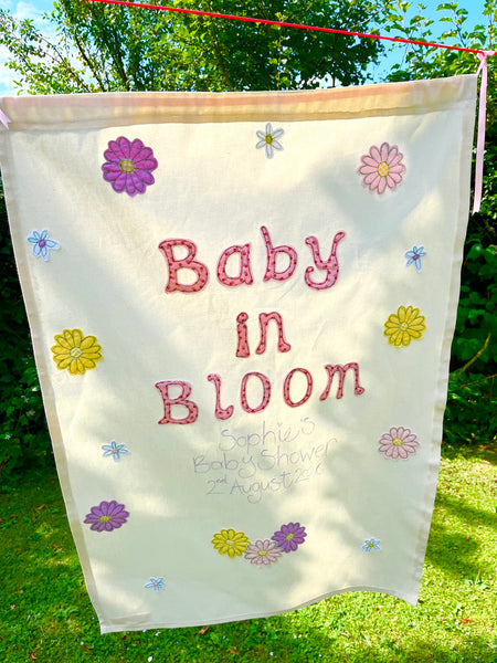 'Baby in Bloom' Baby Shower Banner