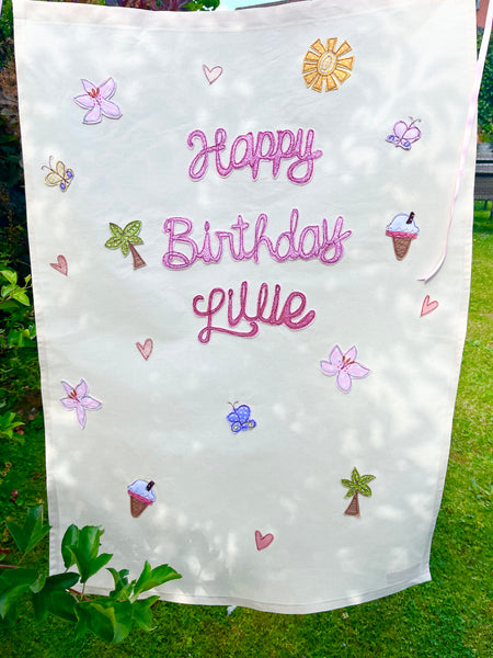 Personalised Happy Birthday Banner