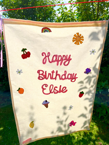 Personalised Happy Birthday Banner