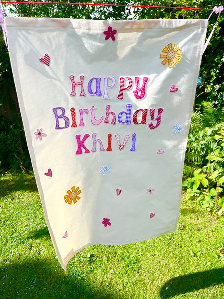 Personalised Happy Birthday Banner