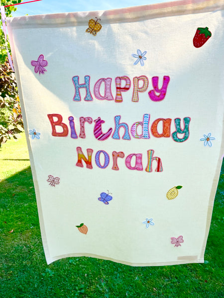 Personalised Happy Birthday Banner