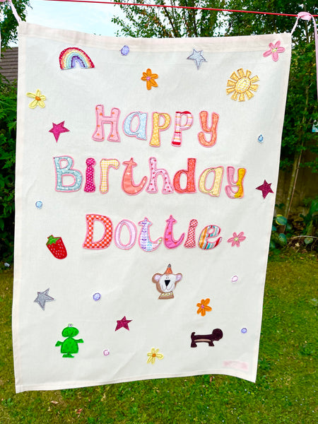 Personalised Happy Birthday Banner