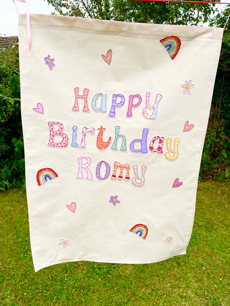 Personalised Happy Birthday Banner