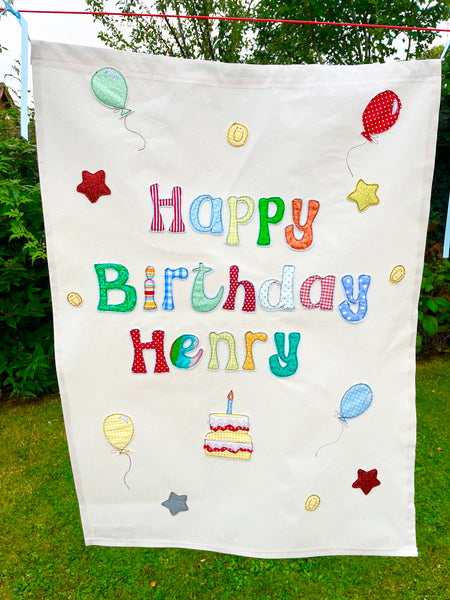 Personalised Happy Birthday Banner