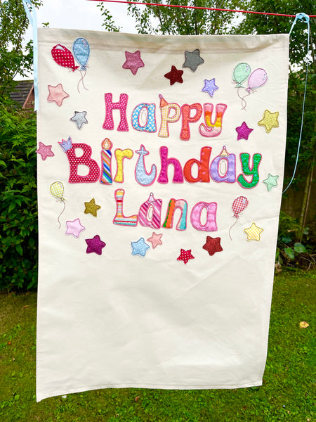 Personalised Handprint Birthday Banner