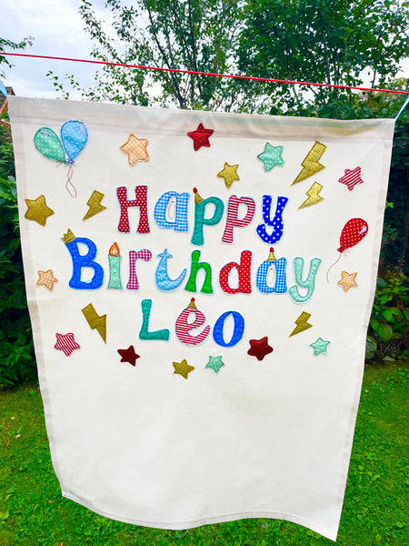 Personalised Handprint Birthday Banner