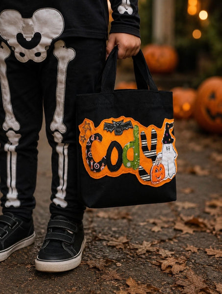 Trick or Treating Ghost and Bat Bag