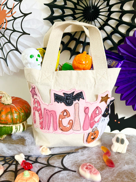 Trick or Treating Ghost and Bat Bag