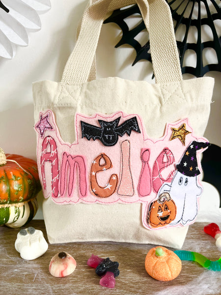Trick or Treating Ghost and Bat Bag