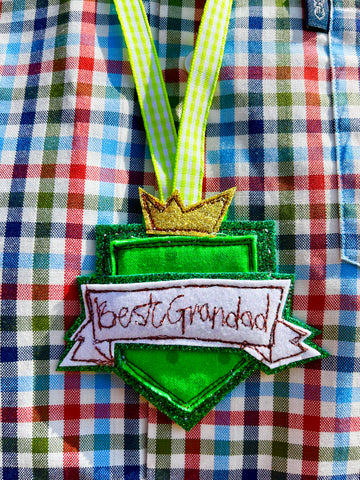Green Father's Day Medal