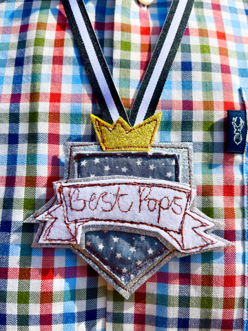 Grey Father's Day Medal