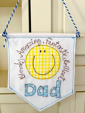 Smiley Face Dad Banner