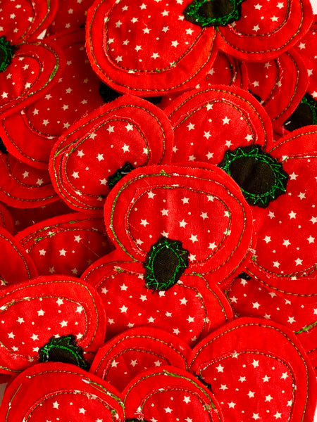 The Plain Poppy Badge