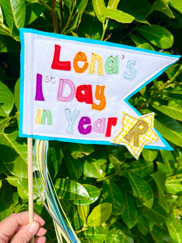 First Day in Year......Flag (with changeable numbers)
