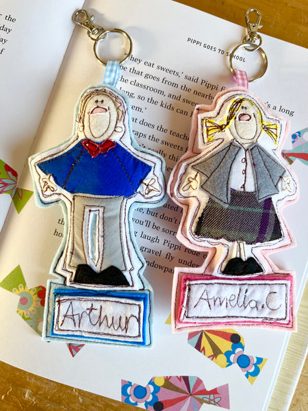 Child School Book Bag Tag