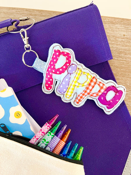 Name School Book Bag Tag