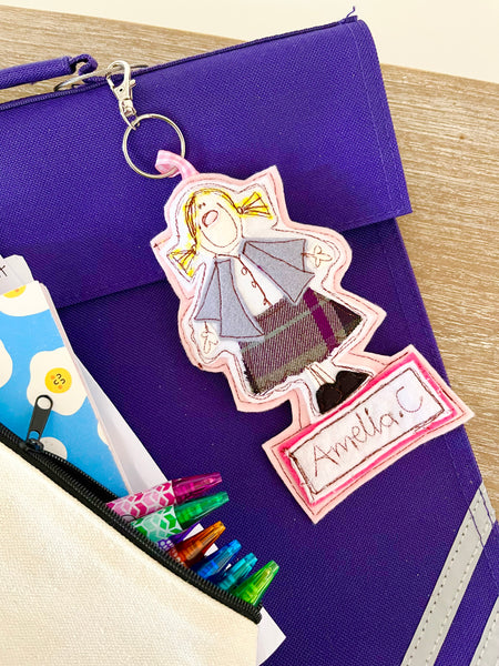 Child School Book Bag Tag