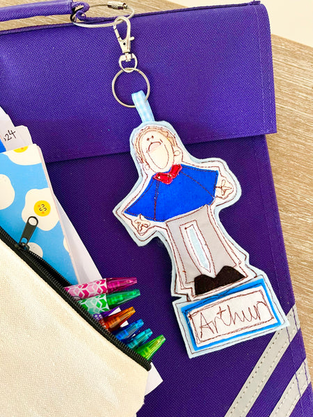 Child School Book Bag Tag