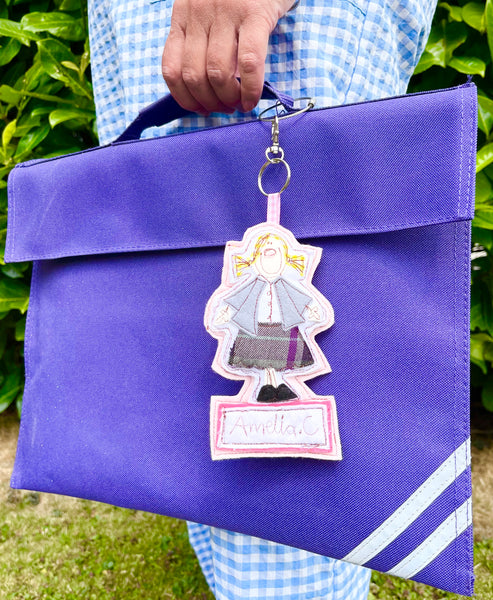 Child School Book Bag Tag